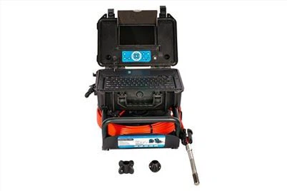Sewage pipe inspection camera with price meter