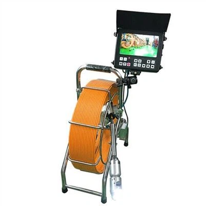 Used Waterproof Push Rod Underground DVR Zoom Endoscopic Sewer Drain Plumber Pipe Inspection Camera
